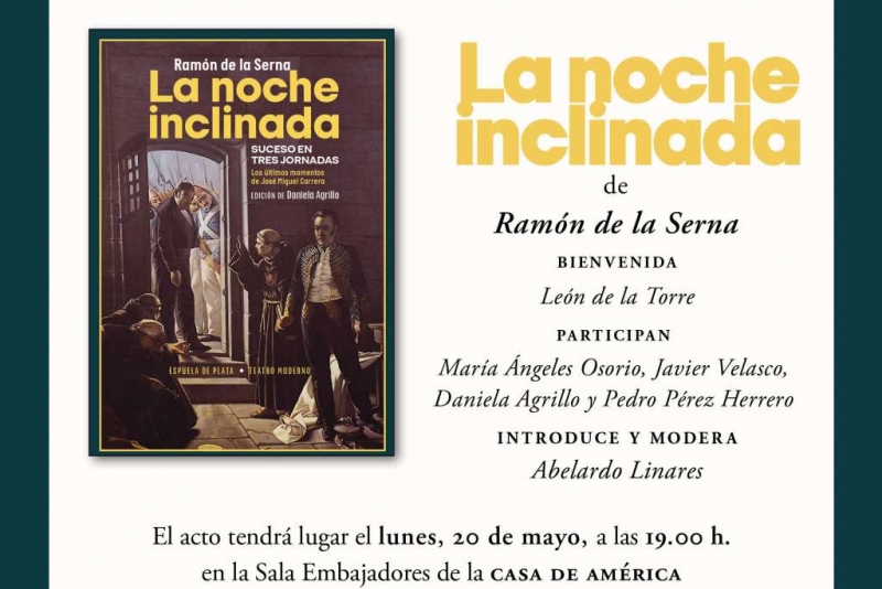 Presentación de 'La noche inclinada' en Madrid.