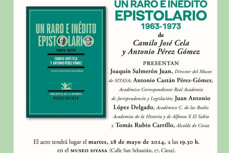 Presentación de 'Un raro e inédito epistolario' en Cieza