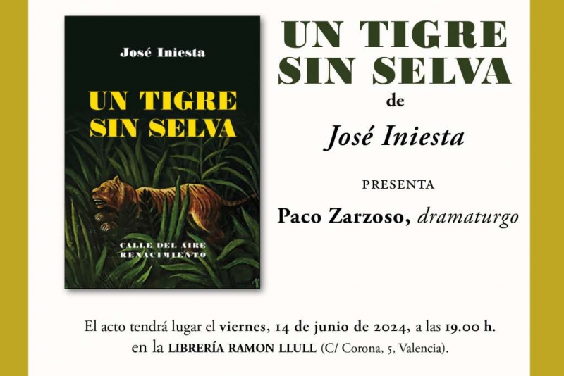 Presentación de 'Un tigre sin selva' en Valencia.