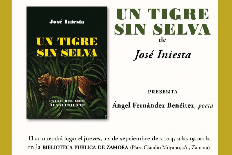 Presentación de 'Un tigre sin selva' en Zamora