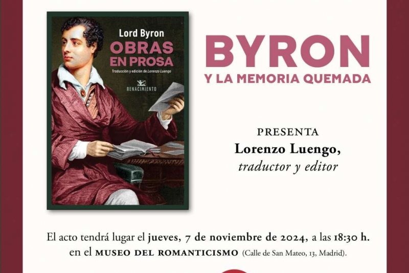 Presentación de 'Obras completas' de Lord Byron en Madrid.