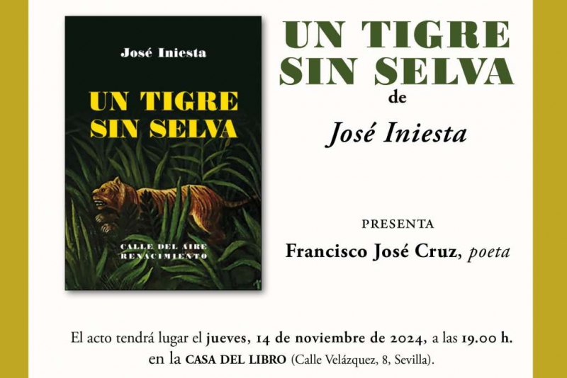 Presentación de 'Un tigre sin selva' en Sevilla.