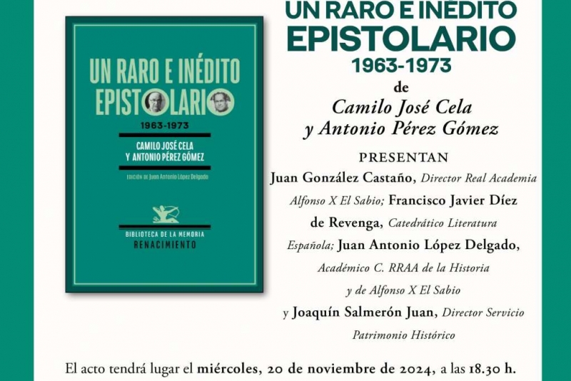 Presentación de 'Un raro e inédito epistolario' en Murcia.