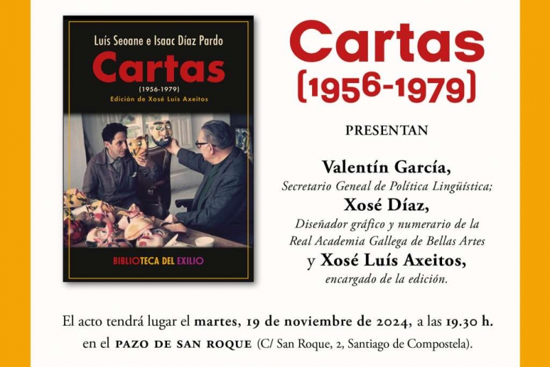 Presentación de 'Cartas (1956-1979)' en Santiago de Compostela.