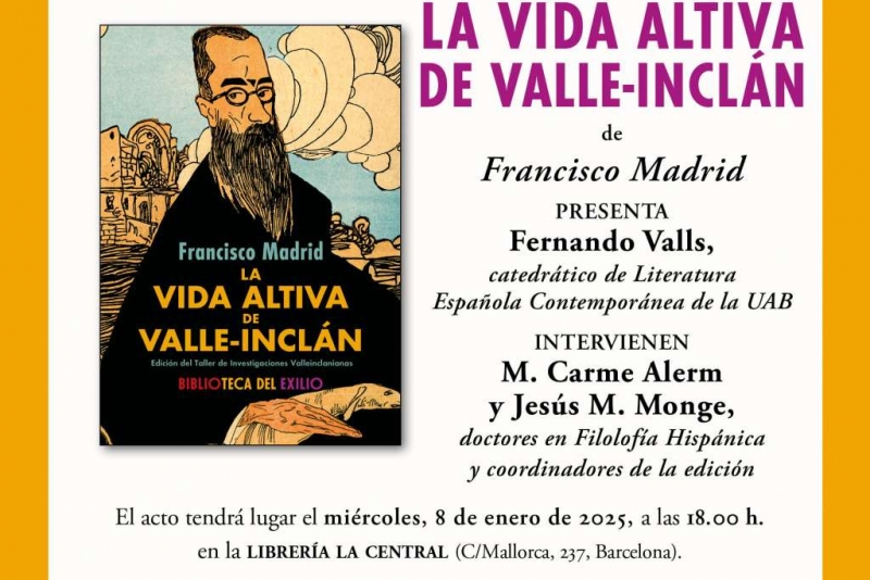 Presentación de 'La vida altiva de Valle Inclán' en Barcelona