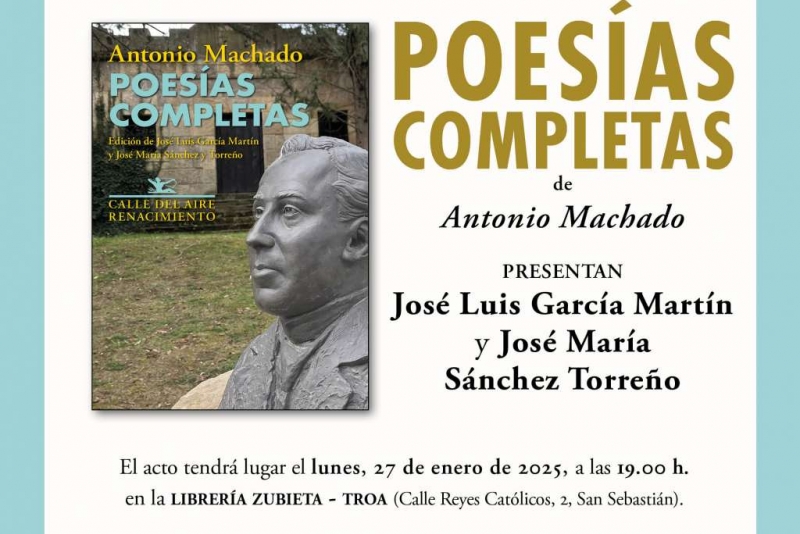 Presentación de las 'Poesías completas' de A. Machado en San Sebastián